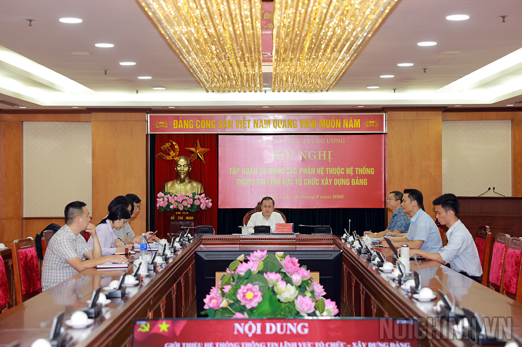 Quang cảnh tại điểm cầu Ban Nội chính Trung ương