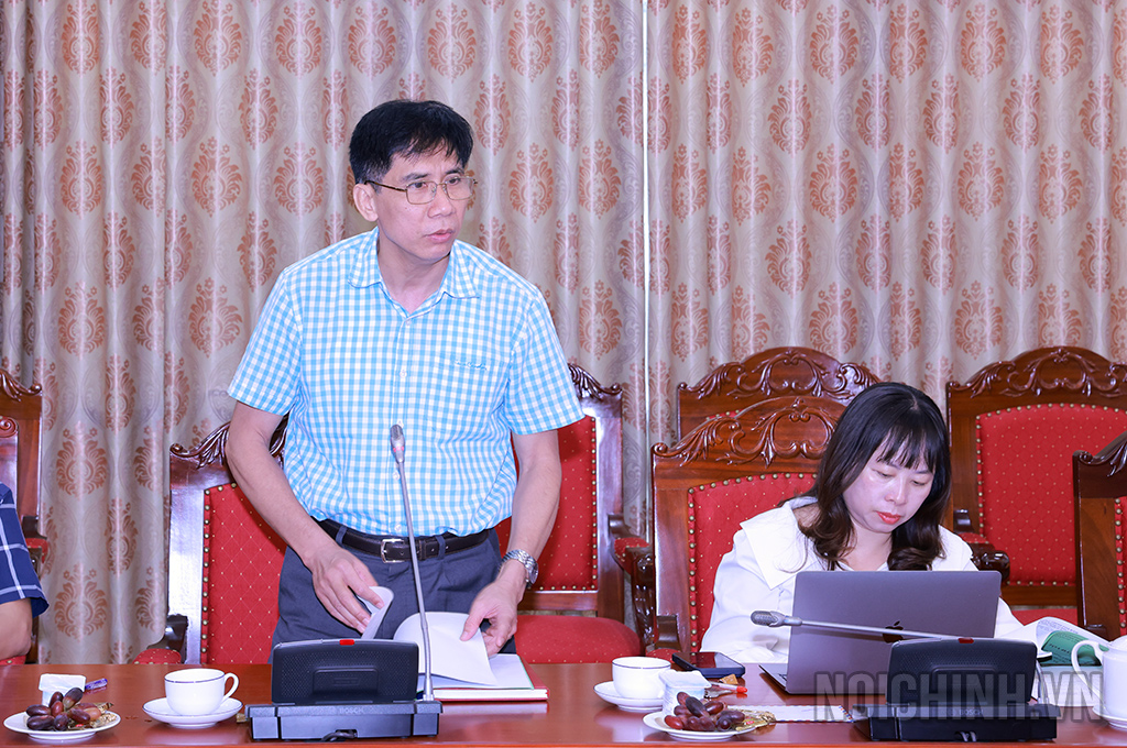 Đồng chí Nguyễn Văn Diện, Phó Vụ trưởng Vụ Cơ quan nội chính, Ban Nội chính Trung ương
